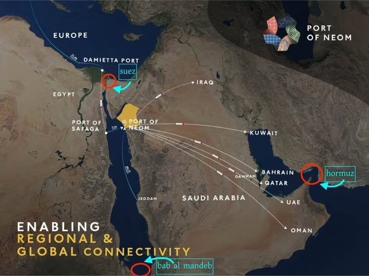 সুয়েজ–হরমুজ বাইপাস করে ইউরোপ-উপসাগর বাণিজ্যে নতুন রুট সৌদির