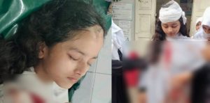 নির্মাণাধীন ভবন থেকে ইট পড়ে ছাত্রী আহত