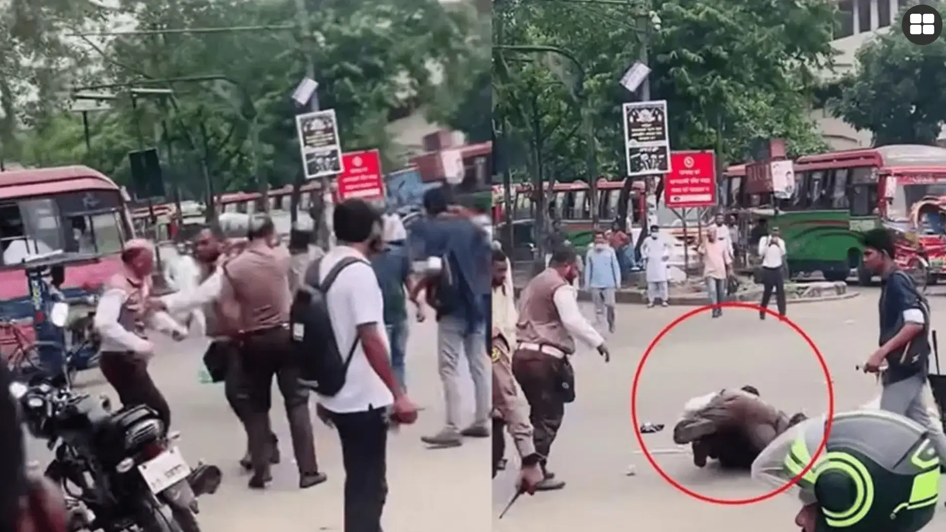 ভাইরাল হাতাহাতির ঘটনায় ব্যবস্থা, বরখাস্ত দিলীপ ও নুরুজ্জামান