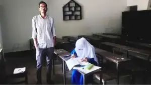 গুজিয়া কেন্দ্রে একাই পরীক্ষা দিলেন এসএসসি পরীক্ষার্থী