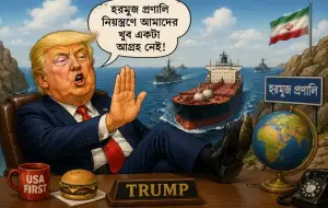হরমুজ প্রণালি নিয়ন্ত্রণে আমাদের খুব একটা আগ্রহ নেই: ট্রাম্প