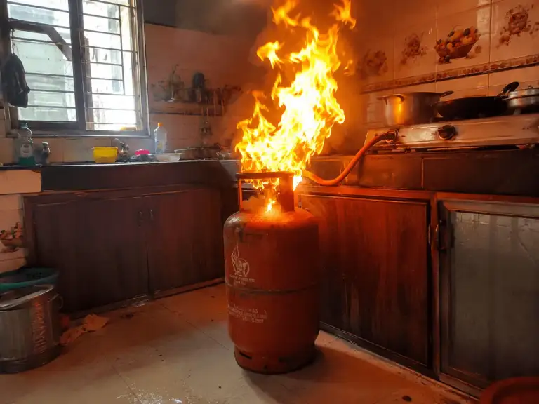 রাজধানীতে গ্যাস লিকেজ থেকে আগু/ন, একই পরিবারের দ/গ্ধ ৩