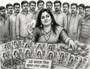 জুয়ার নেশা মেটাতে ১৪ জনকে বিয়ে করলেন এক নারী