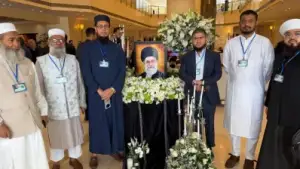 তেহরানে খামেনিকে শে’ষ শ্রদ্ধা জানাল জামায়াত নেতৃত্বাধীন প্রতিনিধিদল