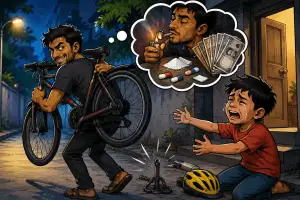 নে/শার টাকার জন্য ভাগনের শখের সাইকেল চু/রি, বোনের মাম/লায় কা/রাগারে ভাই