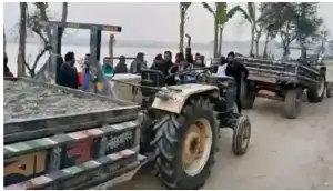 তিস্তার বুকে পাথর উত্তোলন, মেশিন-নৌকা থেকে প্রতিদিন লাখ টাকার চাঁদার অভিযোগ