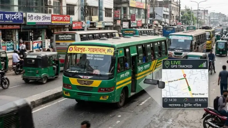 আজ থেকে দেশের সব গণপরিবহনে জিপিএস বাধ্যতামূলক