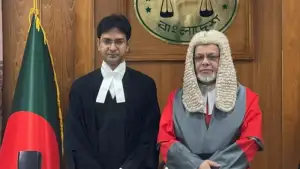 হাইকোর্টের স্থায়ী বিচারপতি হলেন সংস্কৃতিমন্ত্রীর ছেলে, শপথ পড়ালেন প্রধান বিচারপতি