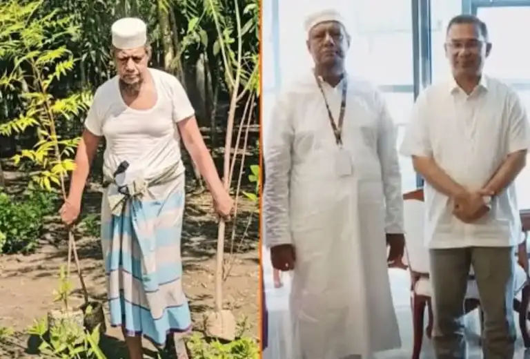 মসজিদে ইমামতির পাশাপাশি ৩০ বছর ধরে সড়কের পাশে গাছ লাগানো বাবুলের সাথে প্রধানমন্ত্রীর সঙ্গে সাক্ষাৎ