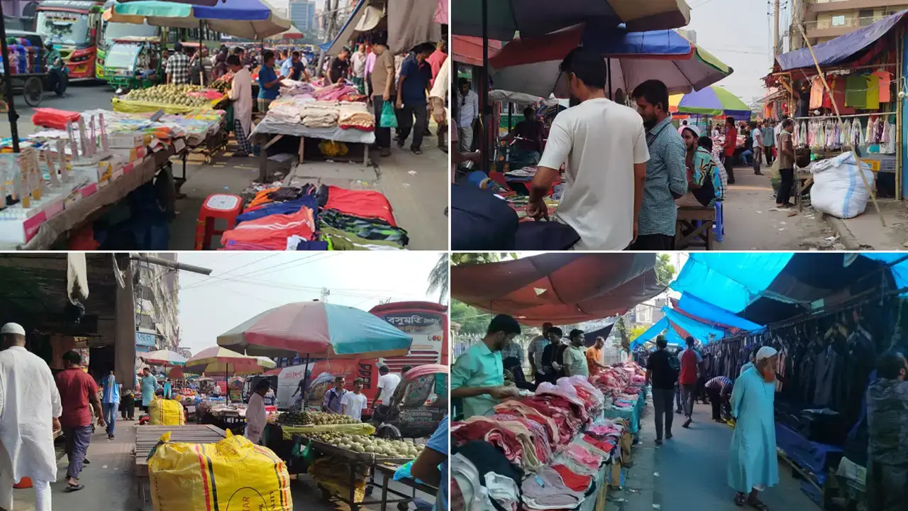 উচ্ছেদের ৯ দিনের মাথায় ফুটপাতে ফিরলেন হকাররা